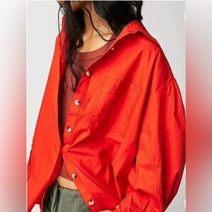 We the free button up